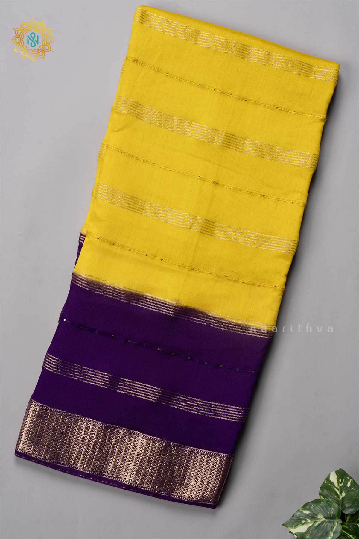 YELLOW WITH PURPLE - BUTTER CREPE