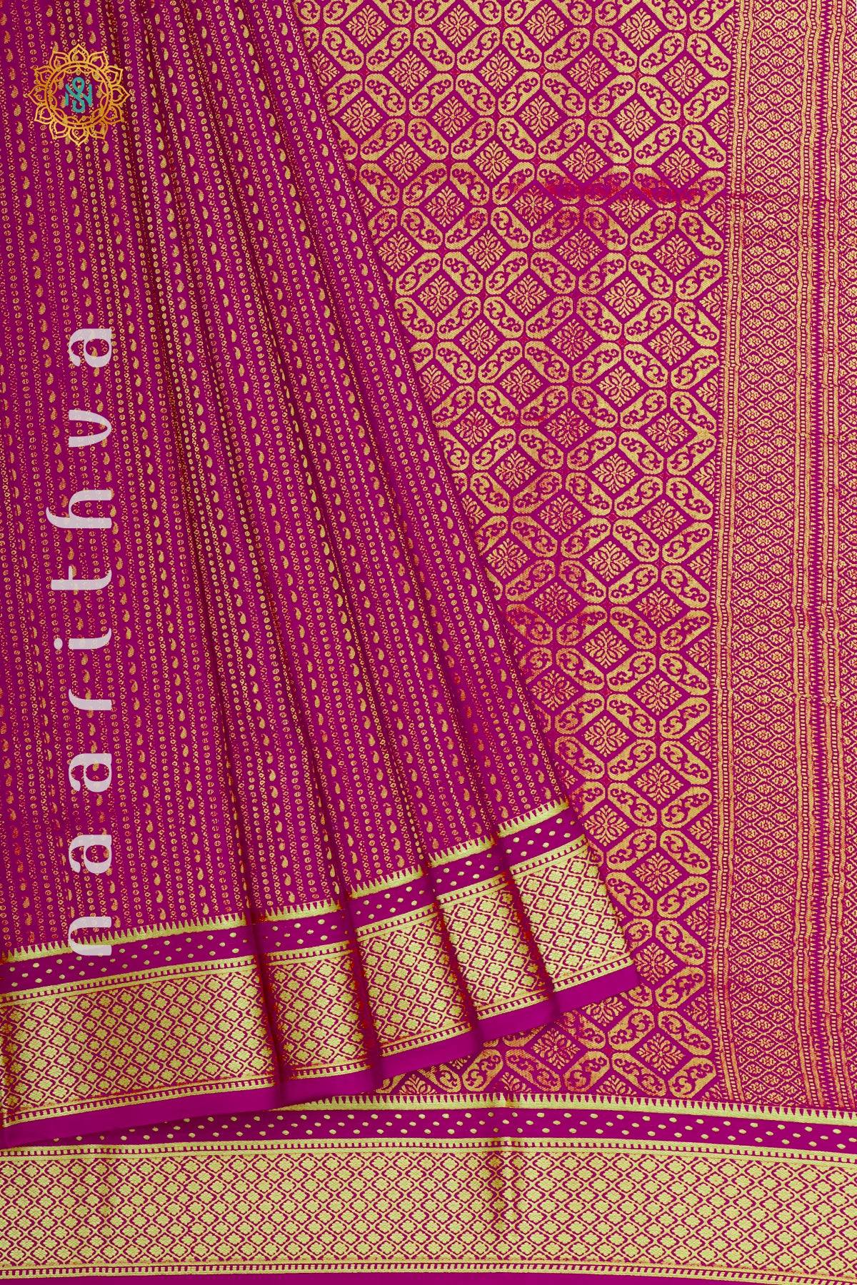 PINK - PURE MYSORE CREPE SILK