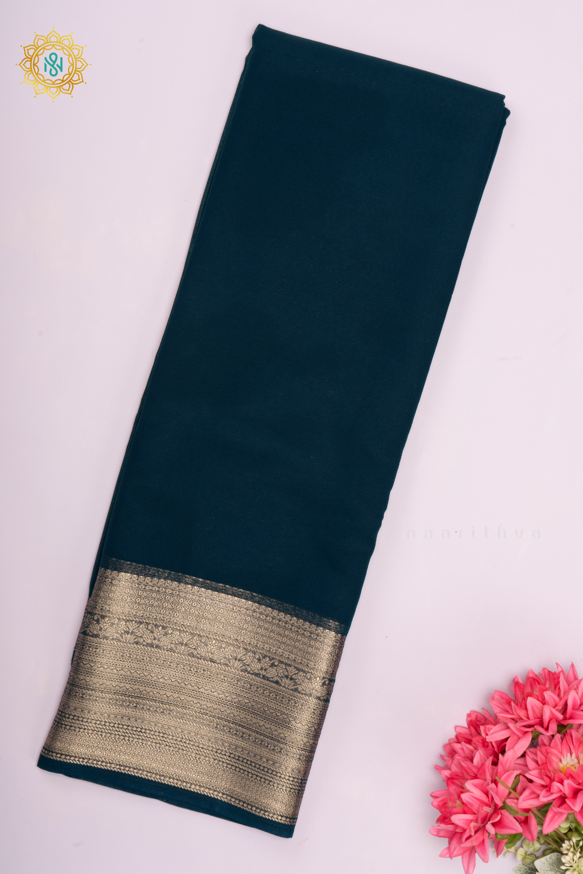 PEACOCK BLUE - SEMI GEORGETTE