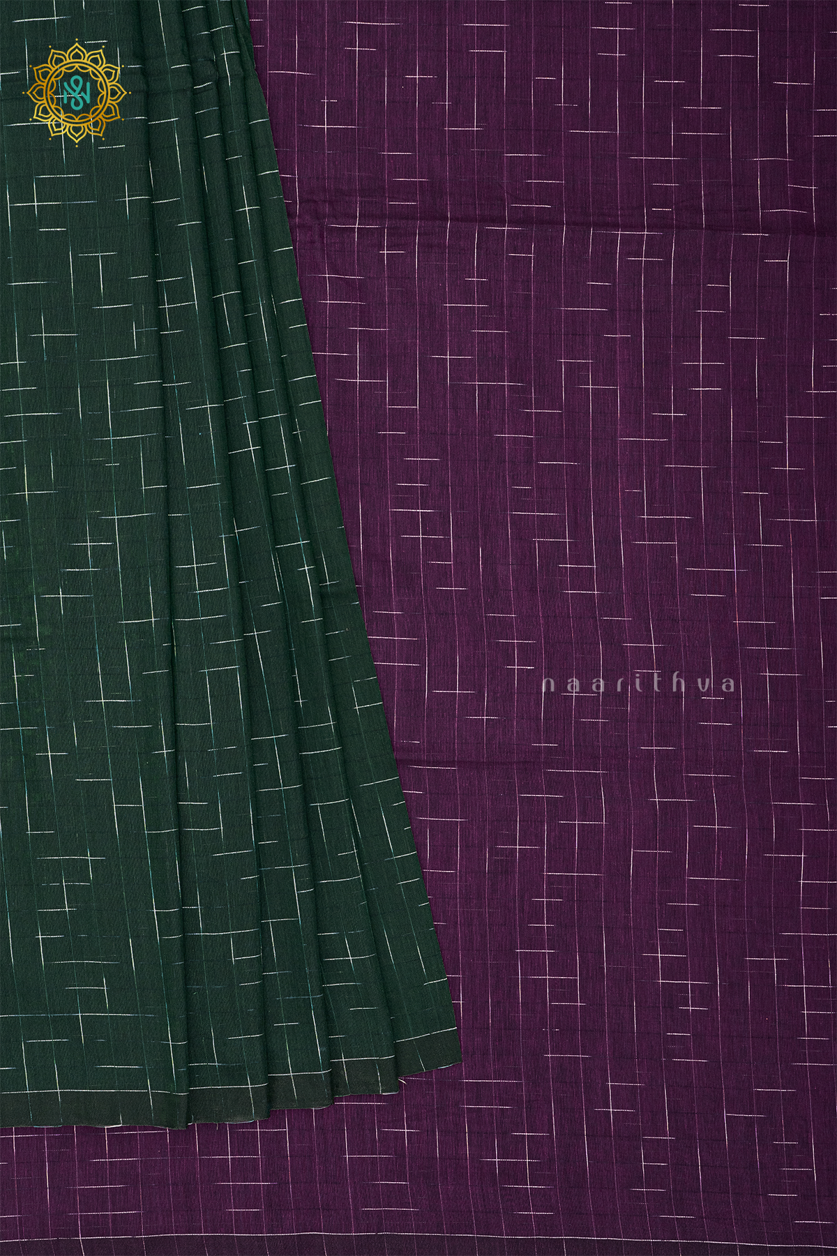 BOTTLE GREEN WITH WINE - MUL COTTON