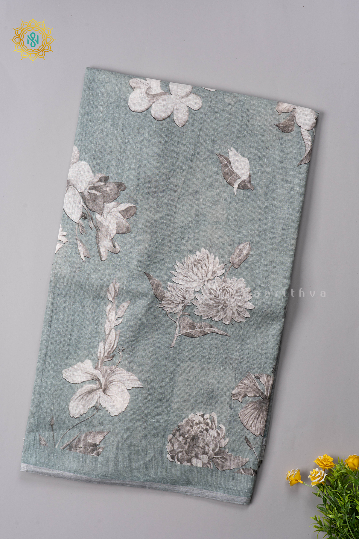 SAGE GREEN - PURE LINEN