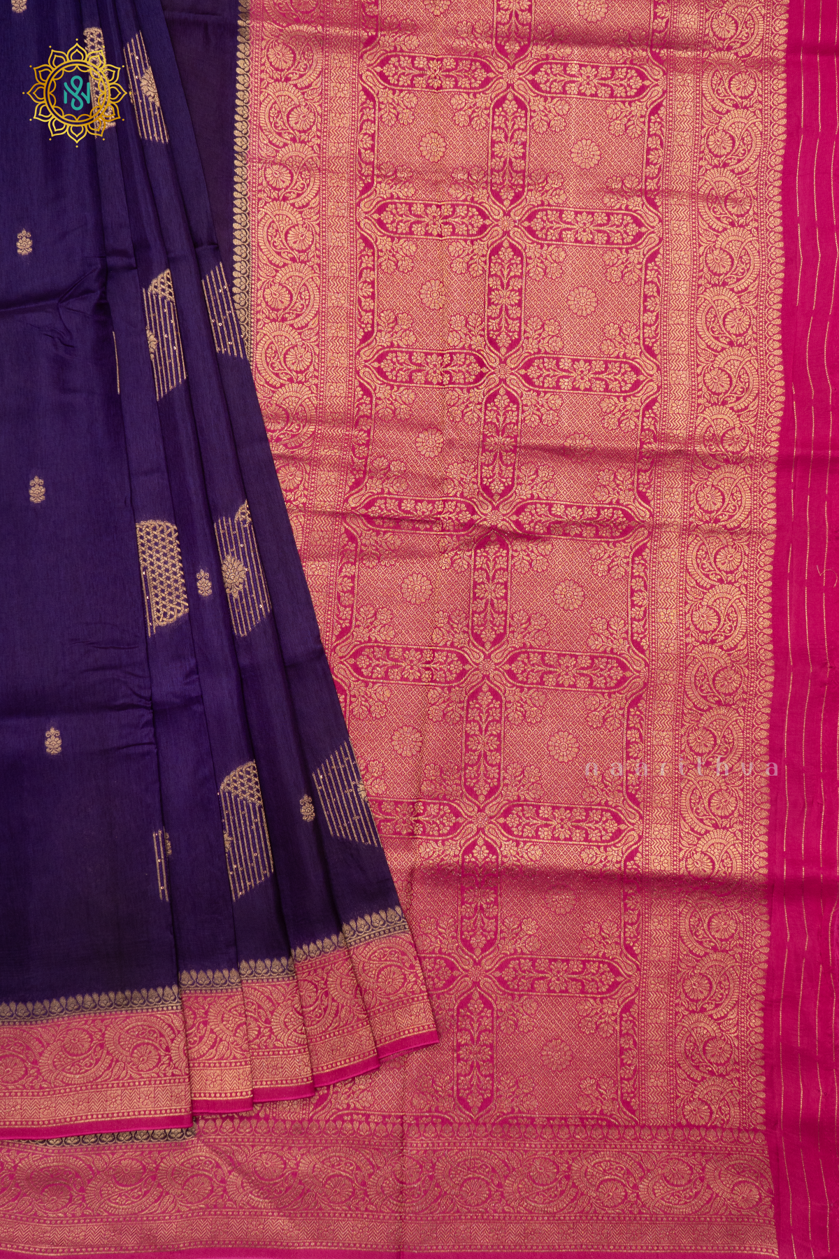 PURPLE WITH PINK - DOLA SILK