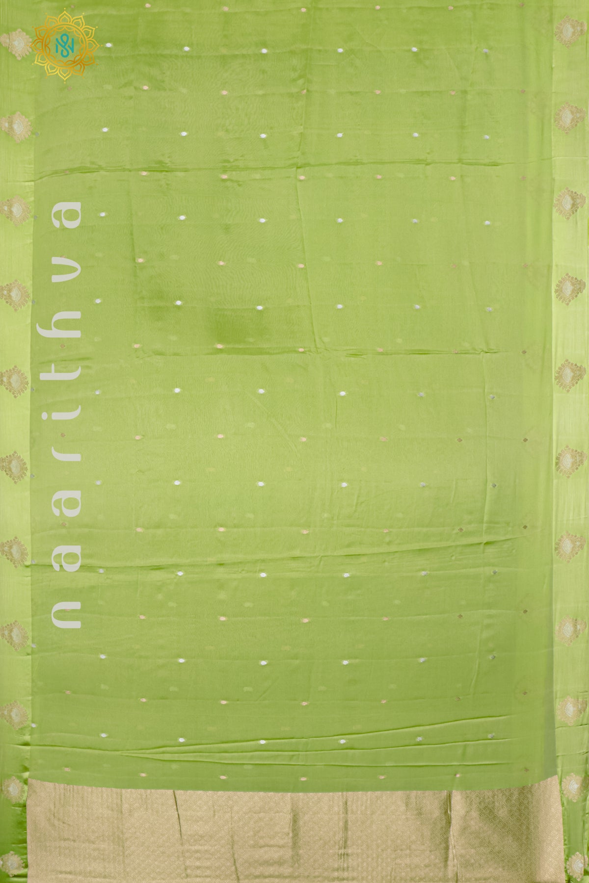 PARROT GREEN - SATIN ORGANZA