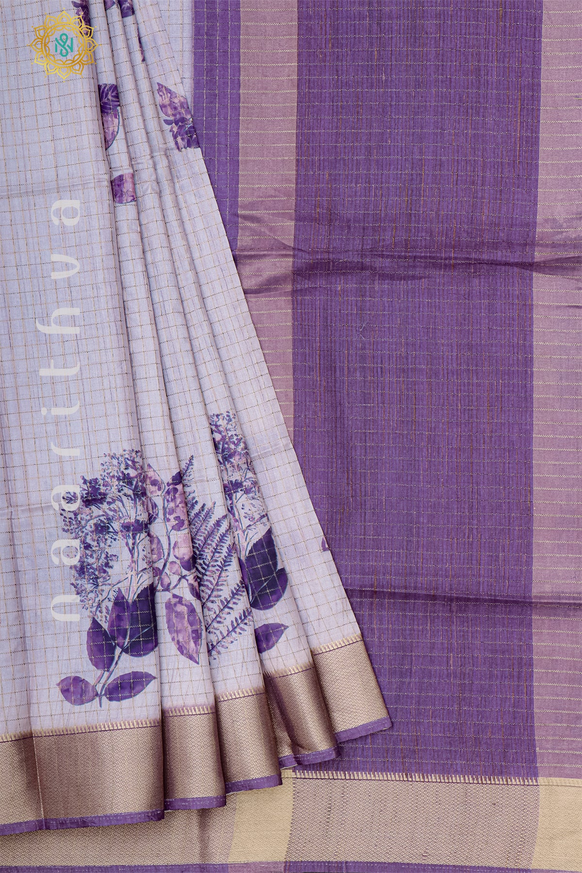 LAVENDER - SEMI TUSSAR SILK