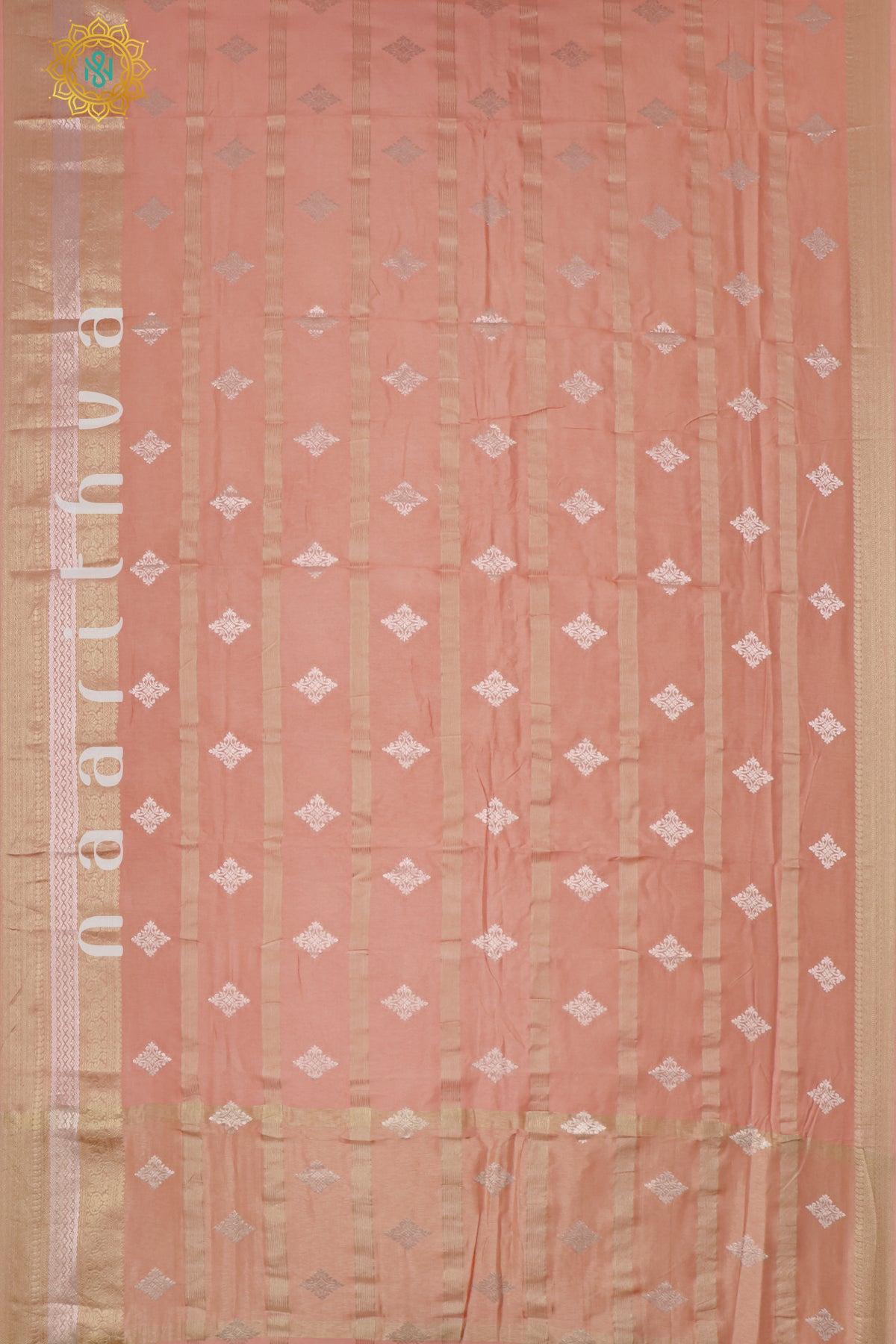 PEACH WITH RED - DOLA SILK