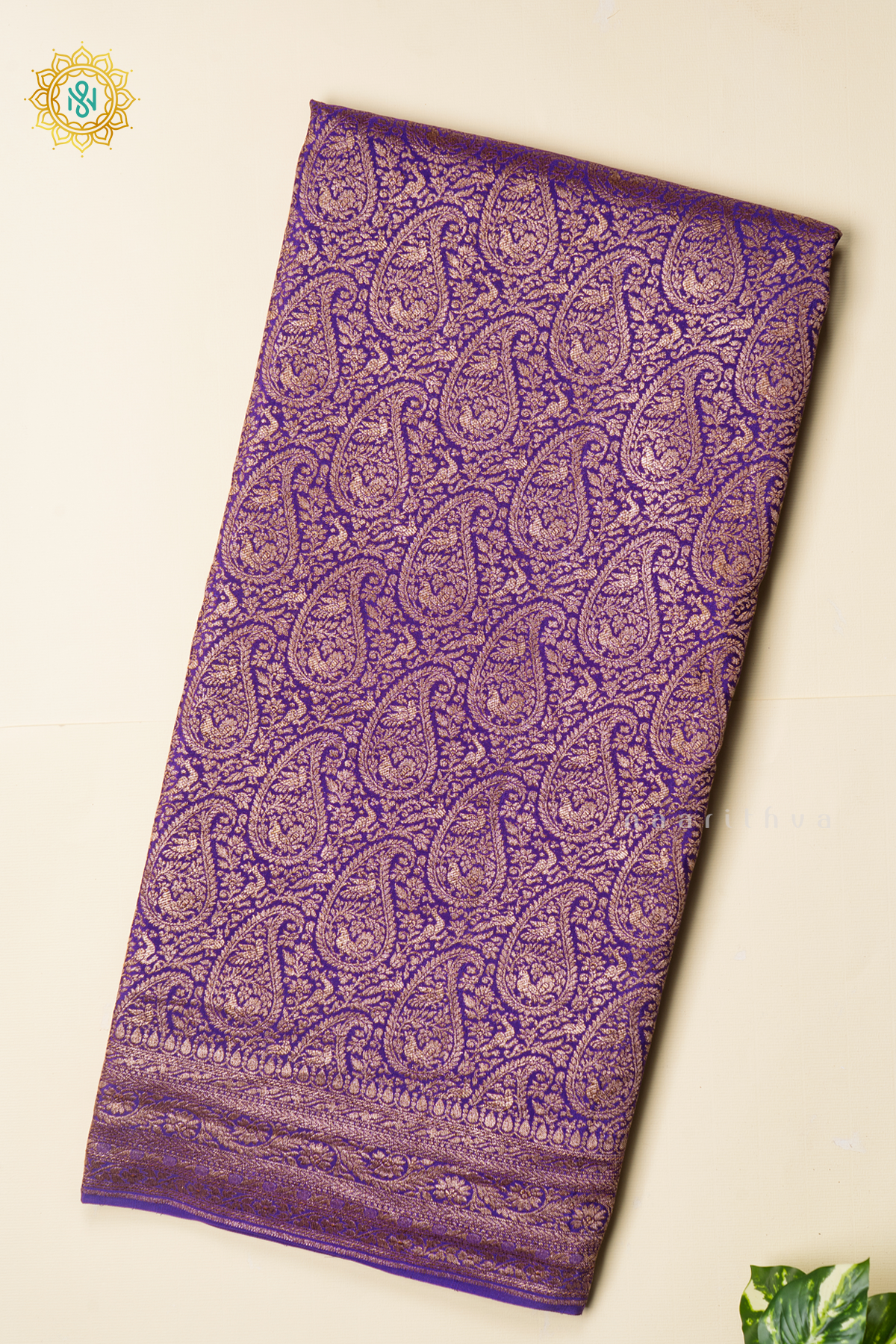 PURPLE - PURE BANARASI CREPE