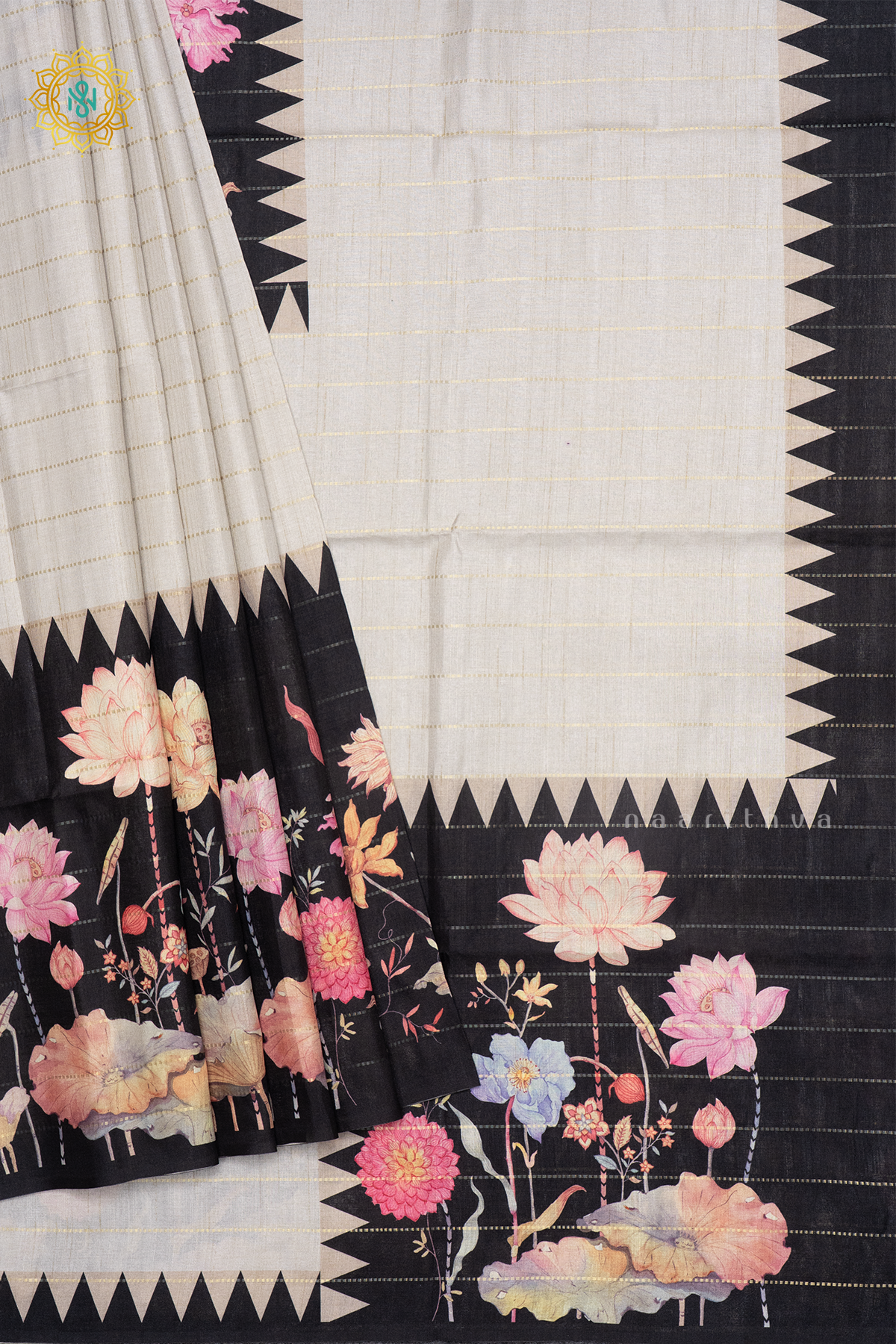 WHITE WITH BLACK - SEMI TUSSAR