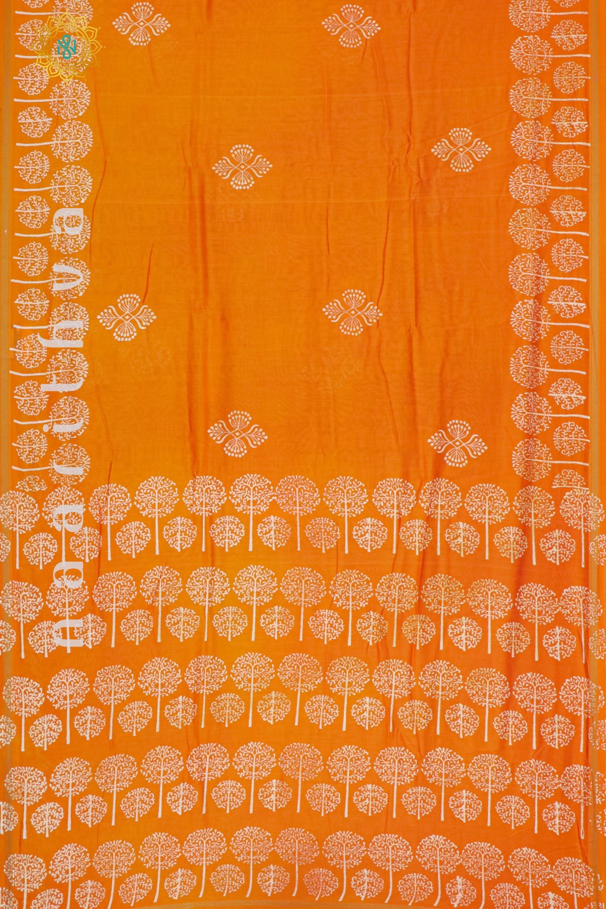 ORANGE - CHANDERI SILK COTTON