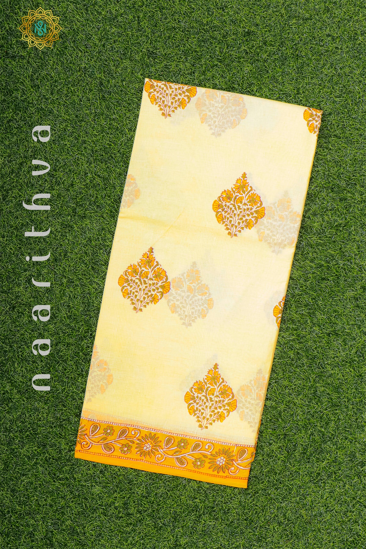 LIGHT YELLOW WITH YELLOW - MUL COTTON