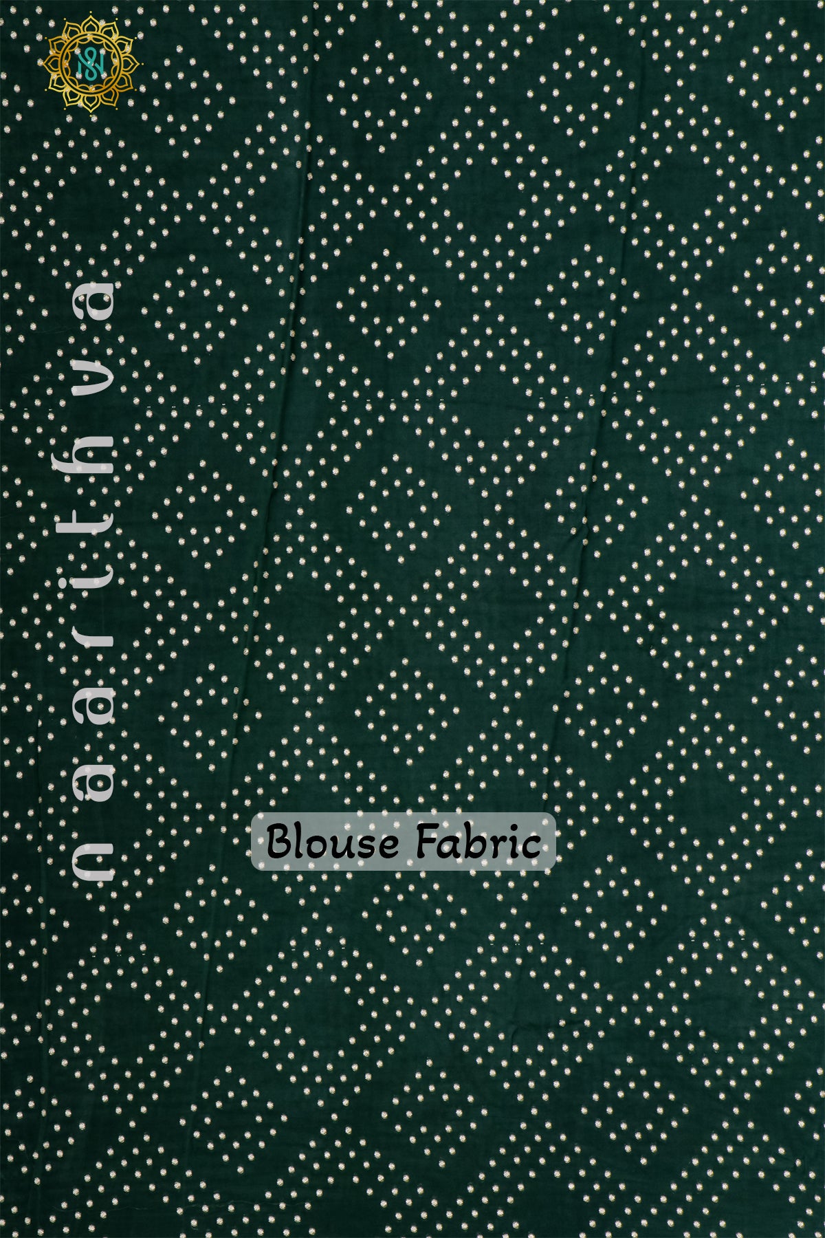 PARROT GREEN WITH BOTTLE GREEN - SEMI MYSORE CREPE SILK