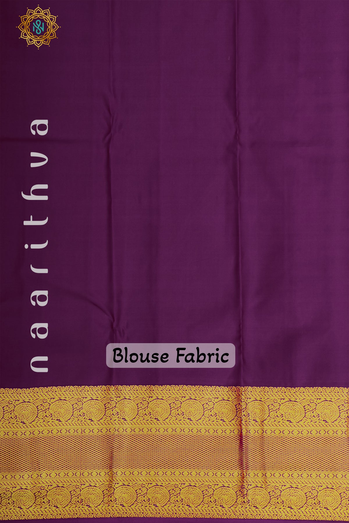 OFF WHITE WITH PURPLE - PURE KANJIVARAM SILK