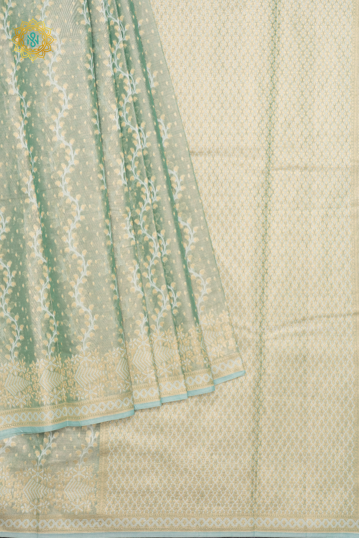 AQUA GREEN - TISSUE ORGANZA