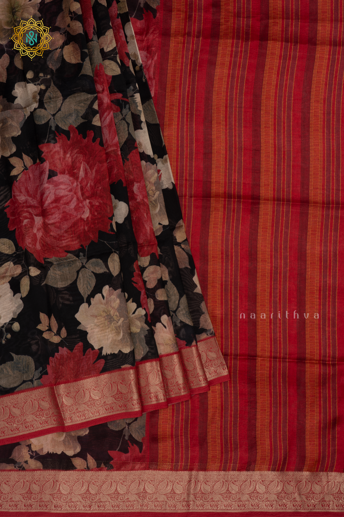 BLACK WITH RED - SOFT TUSSAR