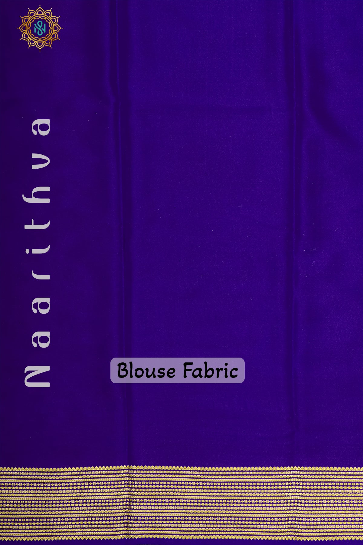 BLUE WITH NVAY BLUE - MYSORE CREPE SILK