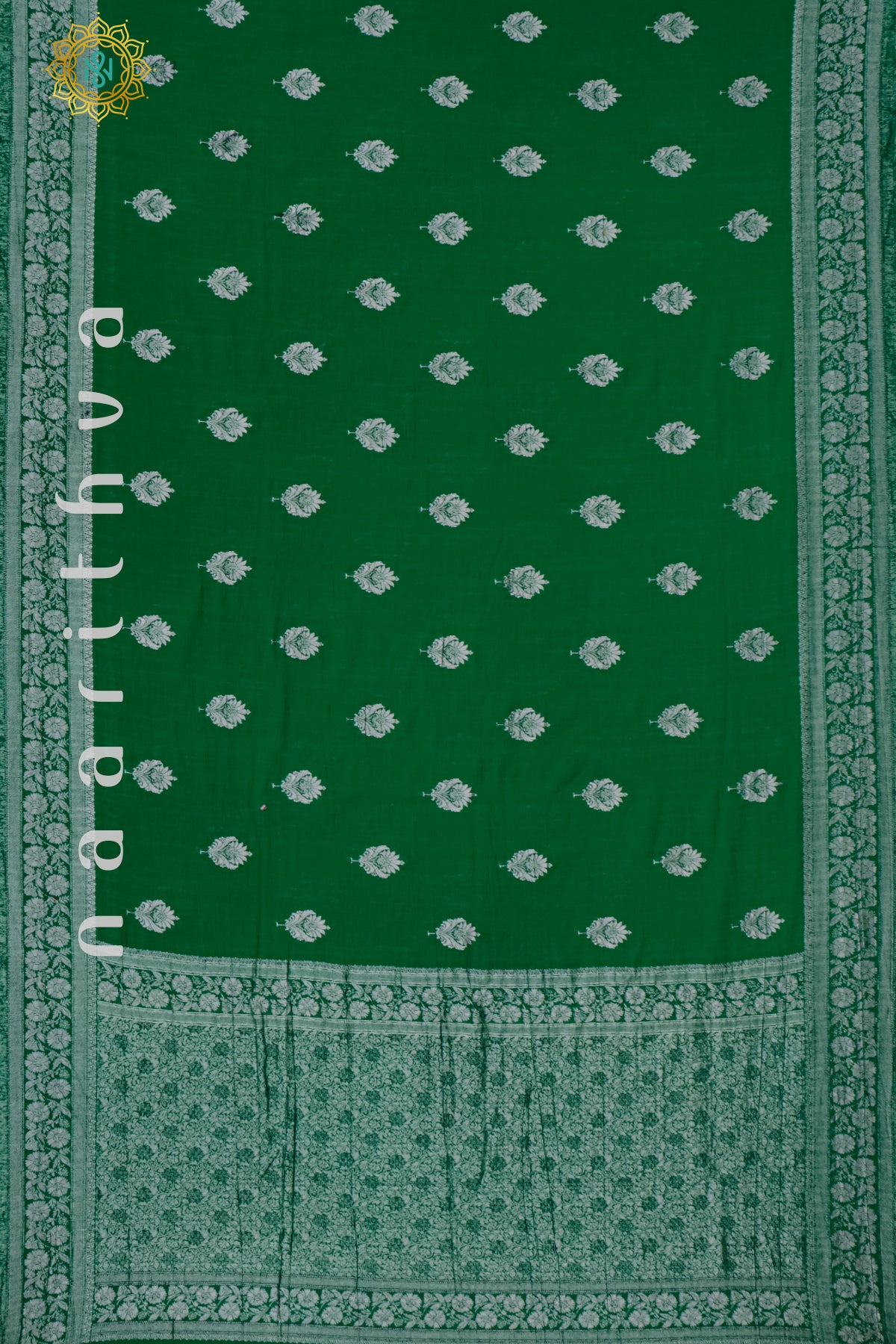 GREEN - TUSSAR GEORGETTE