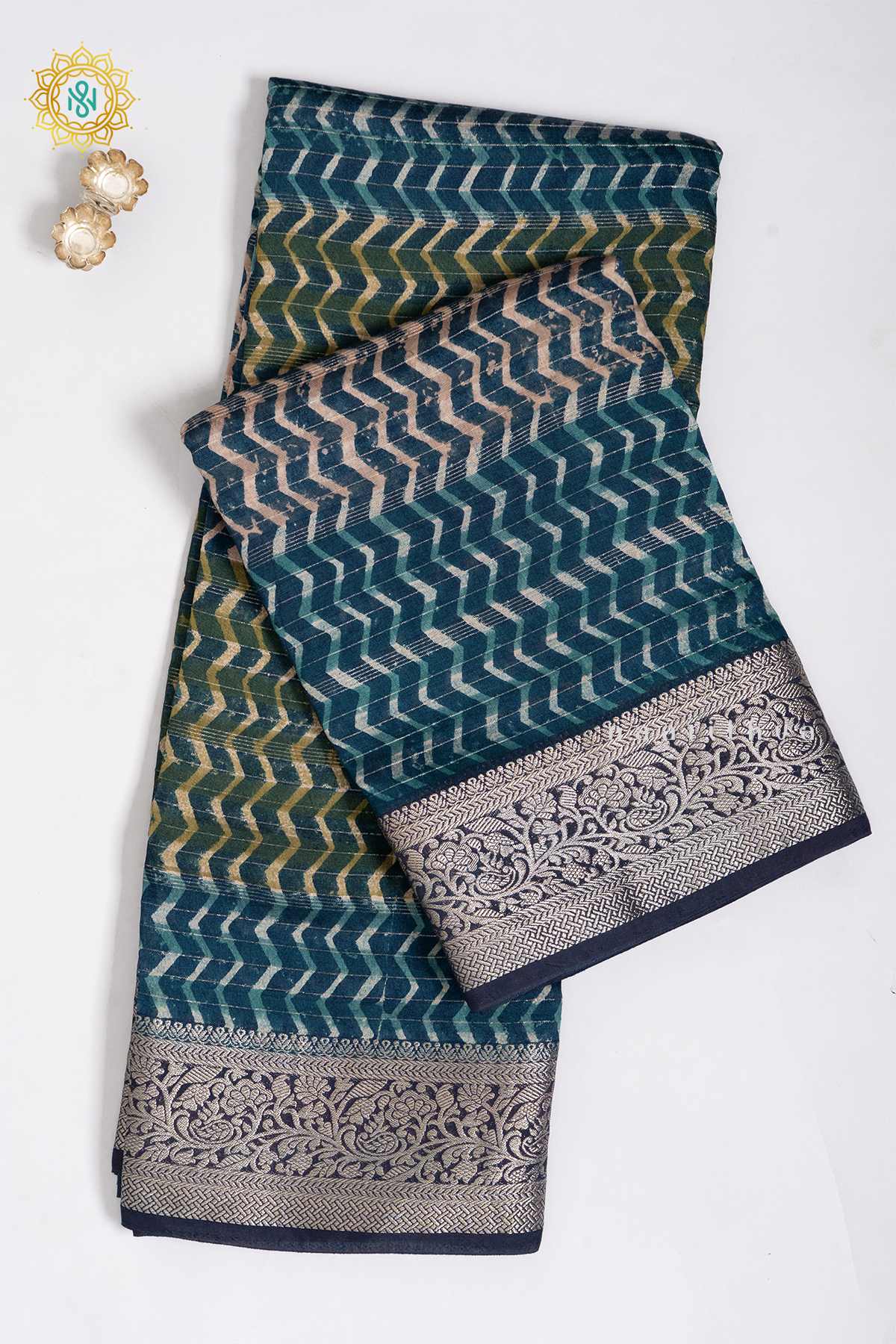 TEAL BLUE - BUTTER CREPE