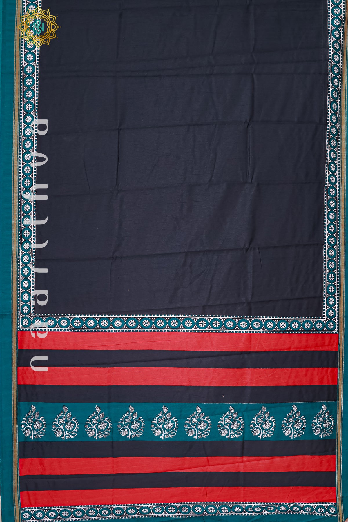 BLACK WITH TEAL GREEN - KOTHA TUSSAR