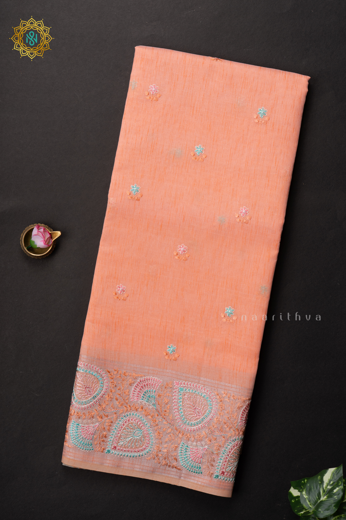 PEACHISH ORANGE - KORA COTTON