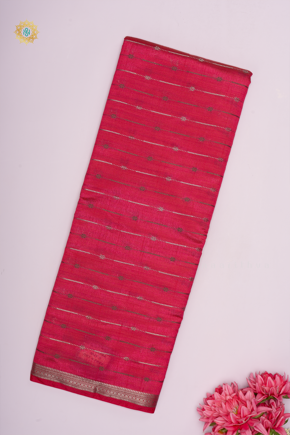 RANI PINK - SEMI RAW SILK