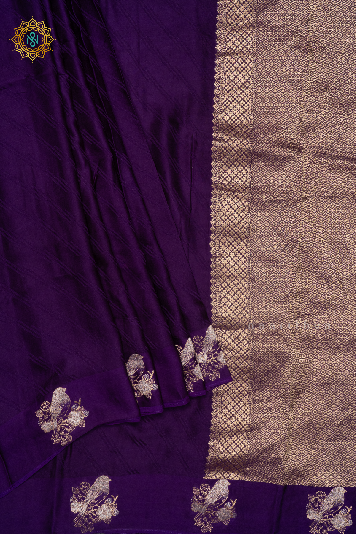 PURPLE - MASHRU SATIN