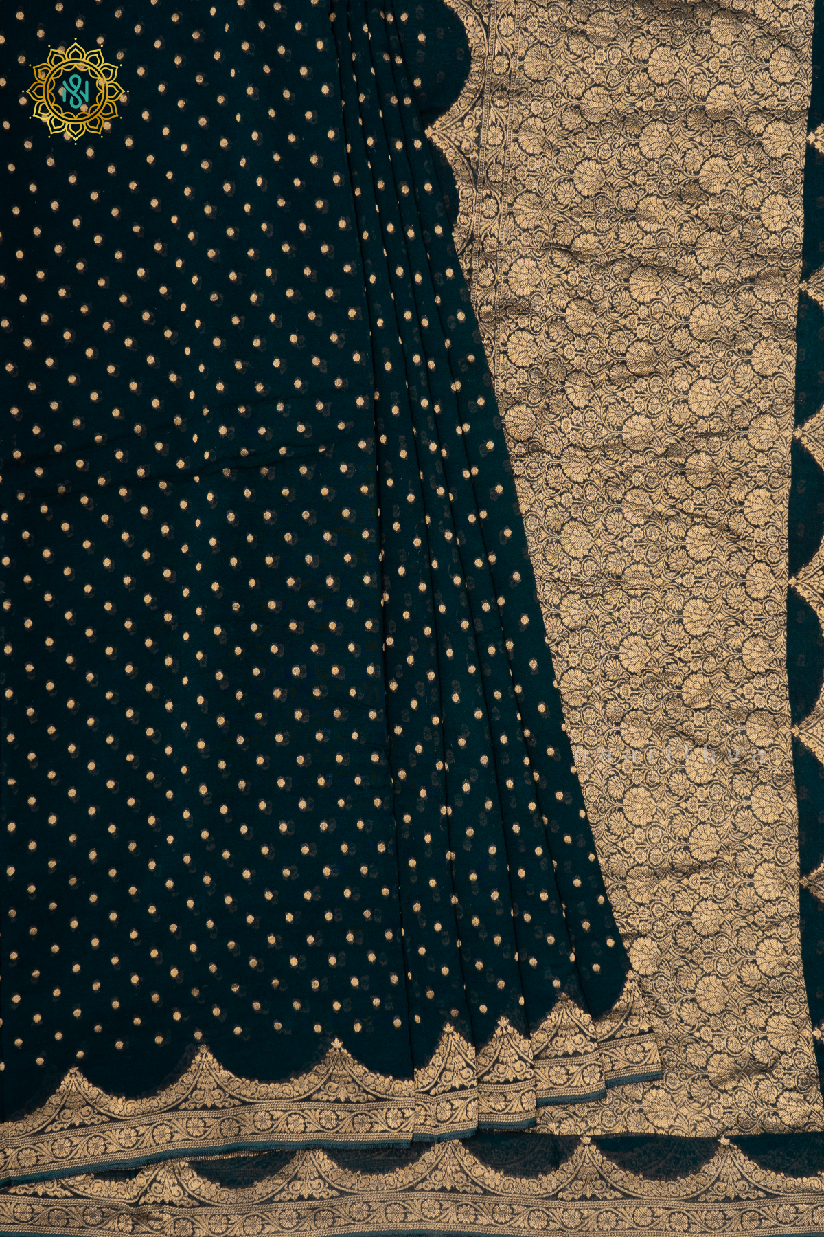 PEACOCK BLUE - SEMI GEORGETTE