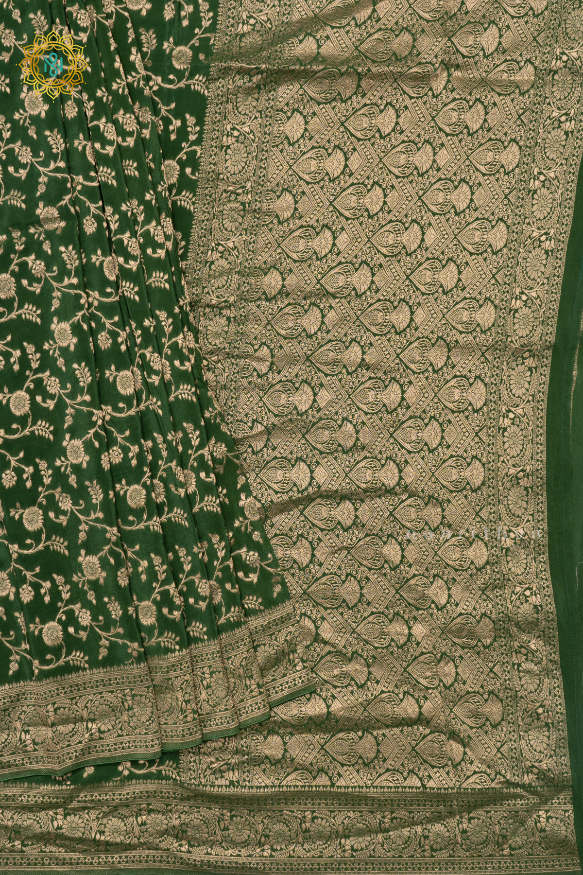 GREEN - SEMI BANARASI CREPE