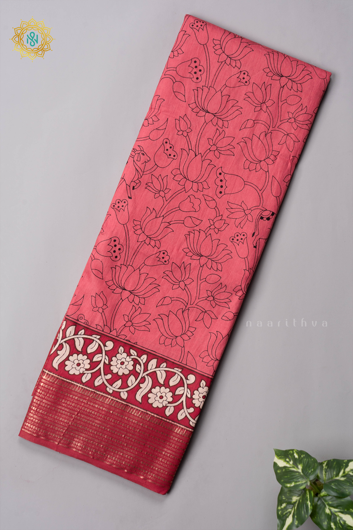 RED - VISCOSE COTTON
