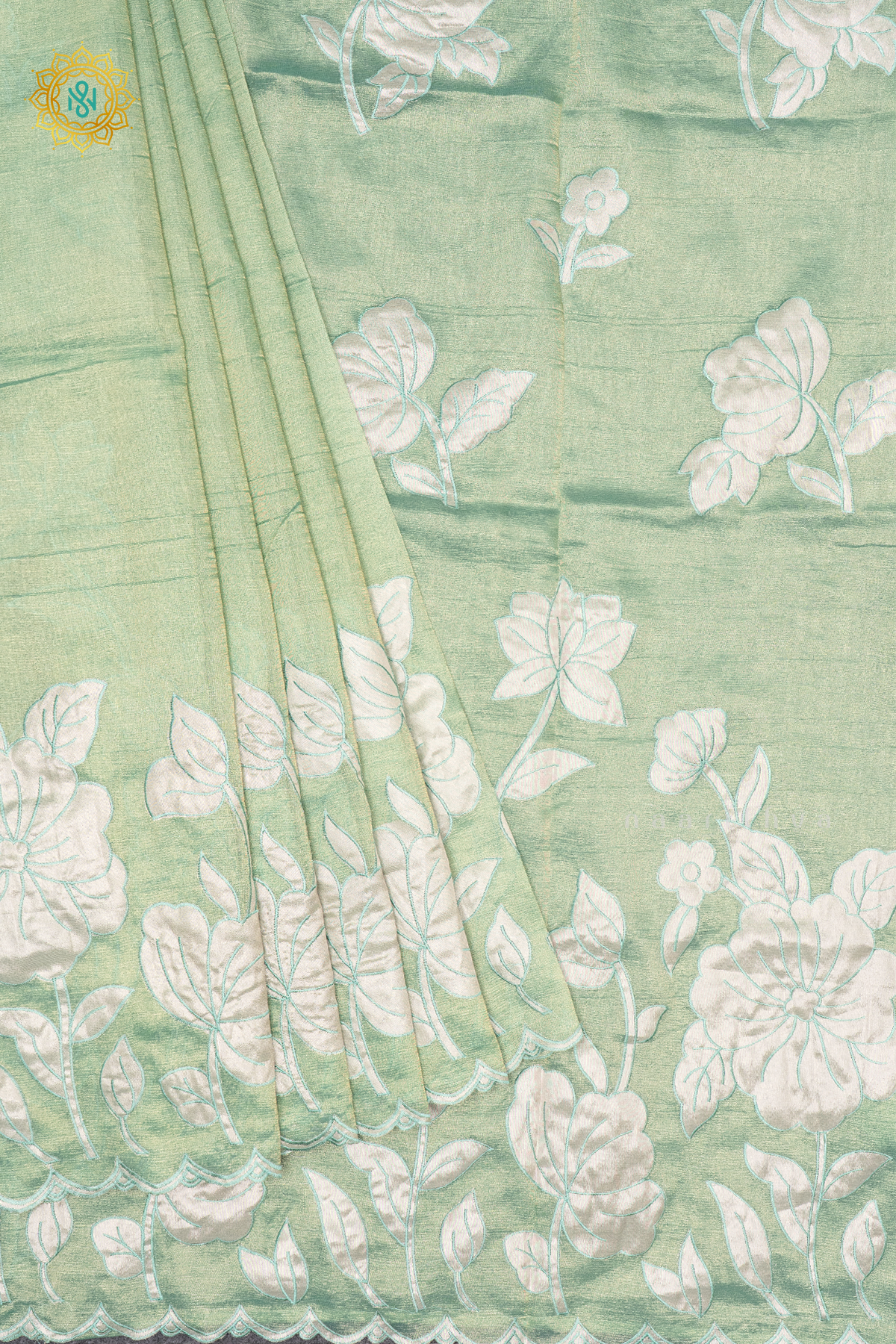 AQUA GREEN - TISSUE ORGANZA