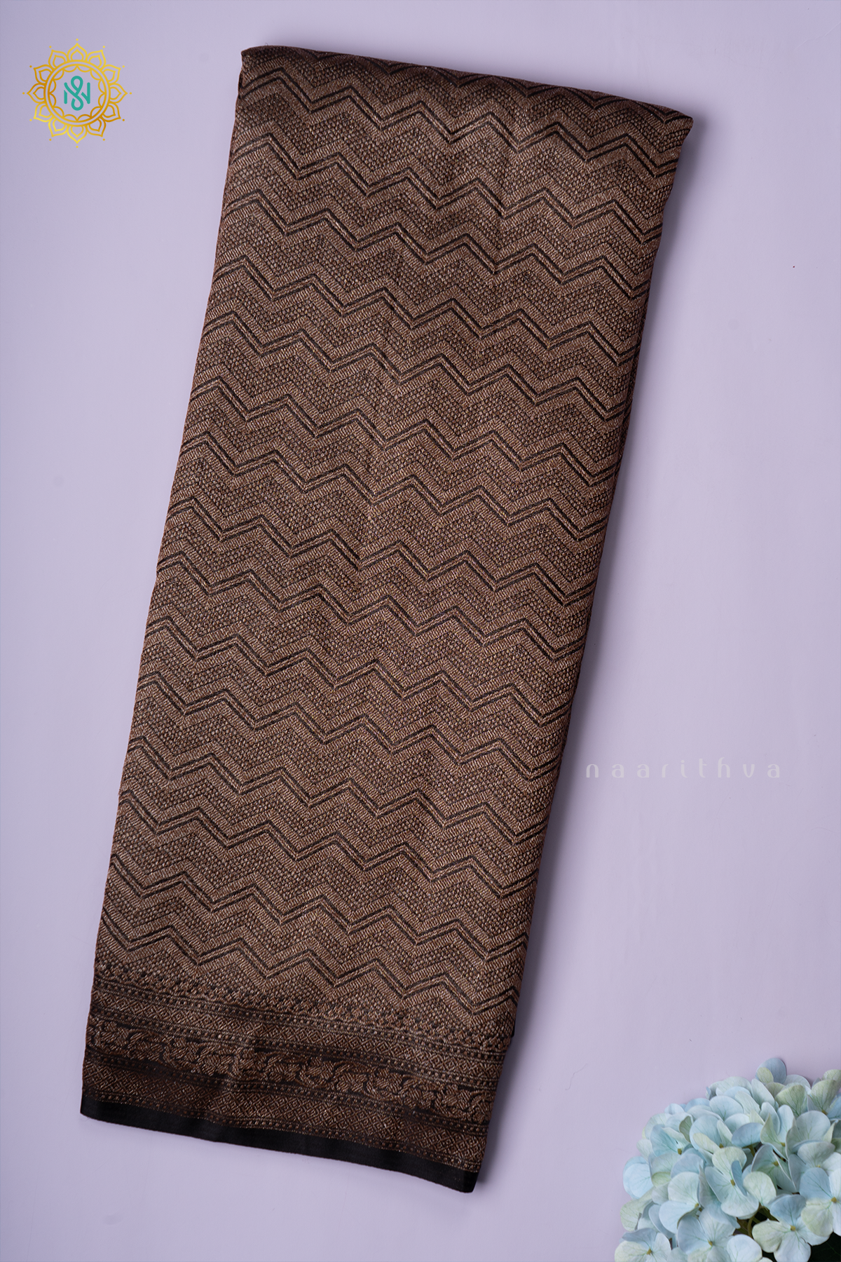 BLACK - SATIN  BANARASI