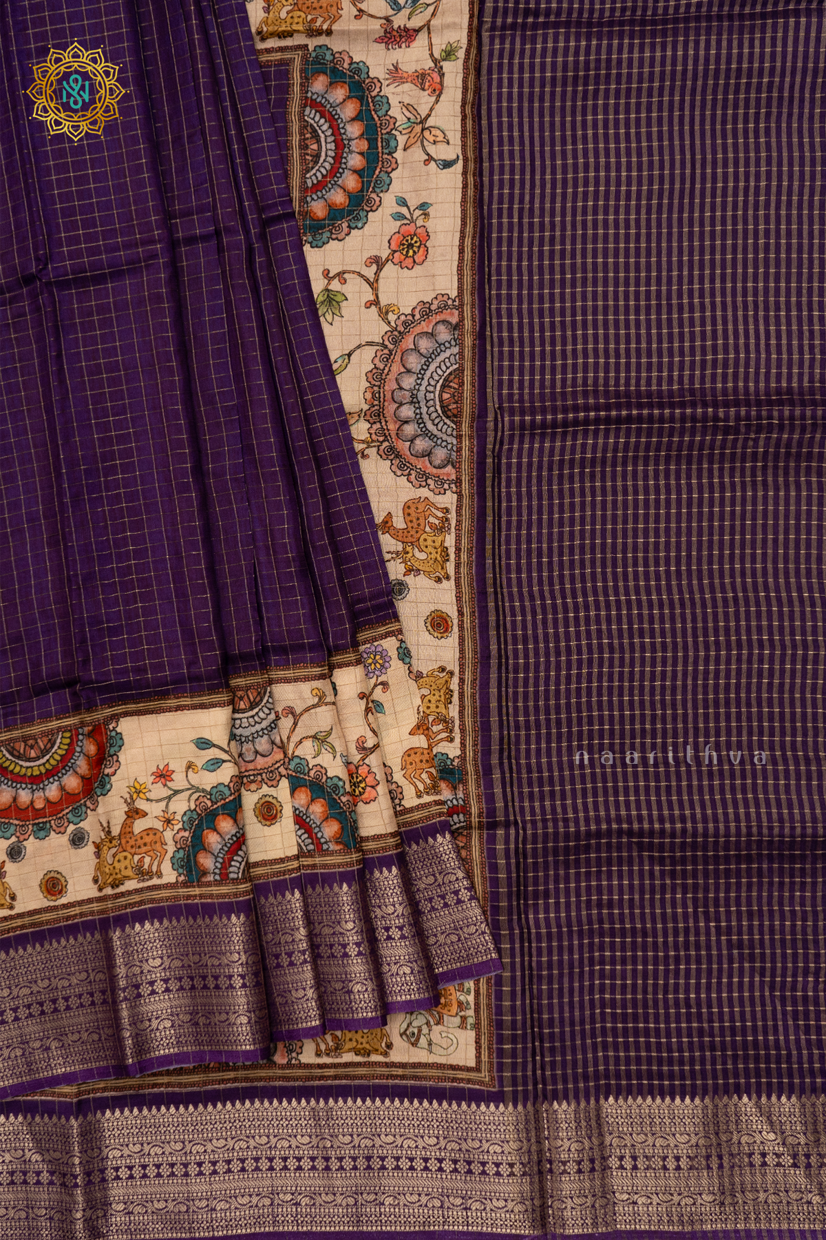 PURPLE - SEMI CREPE SILK