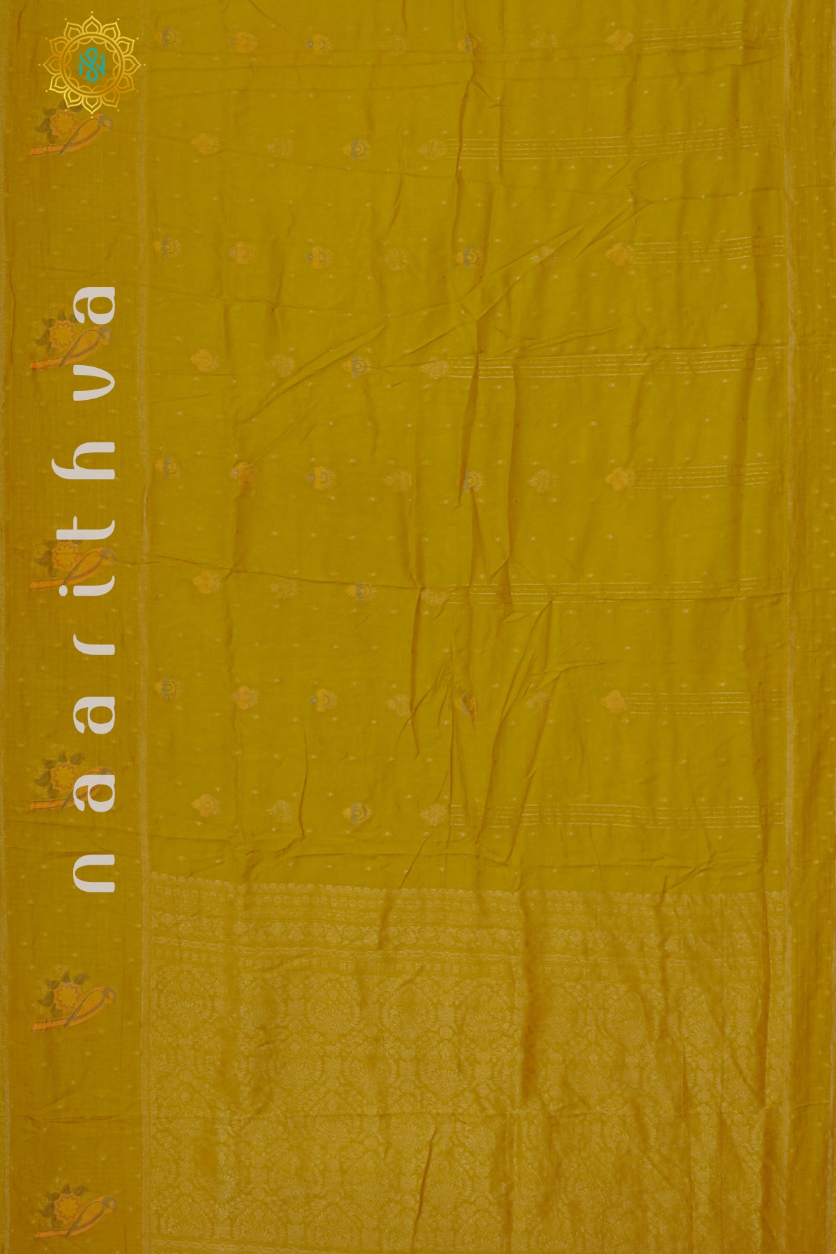 YELLOW WITH RED - DOLA SILK