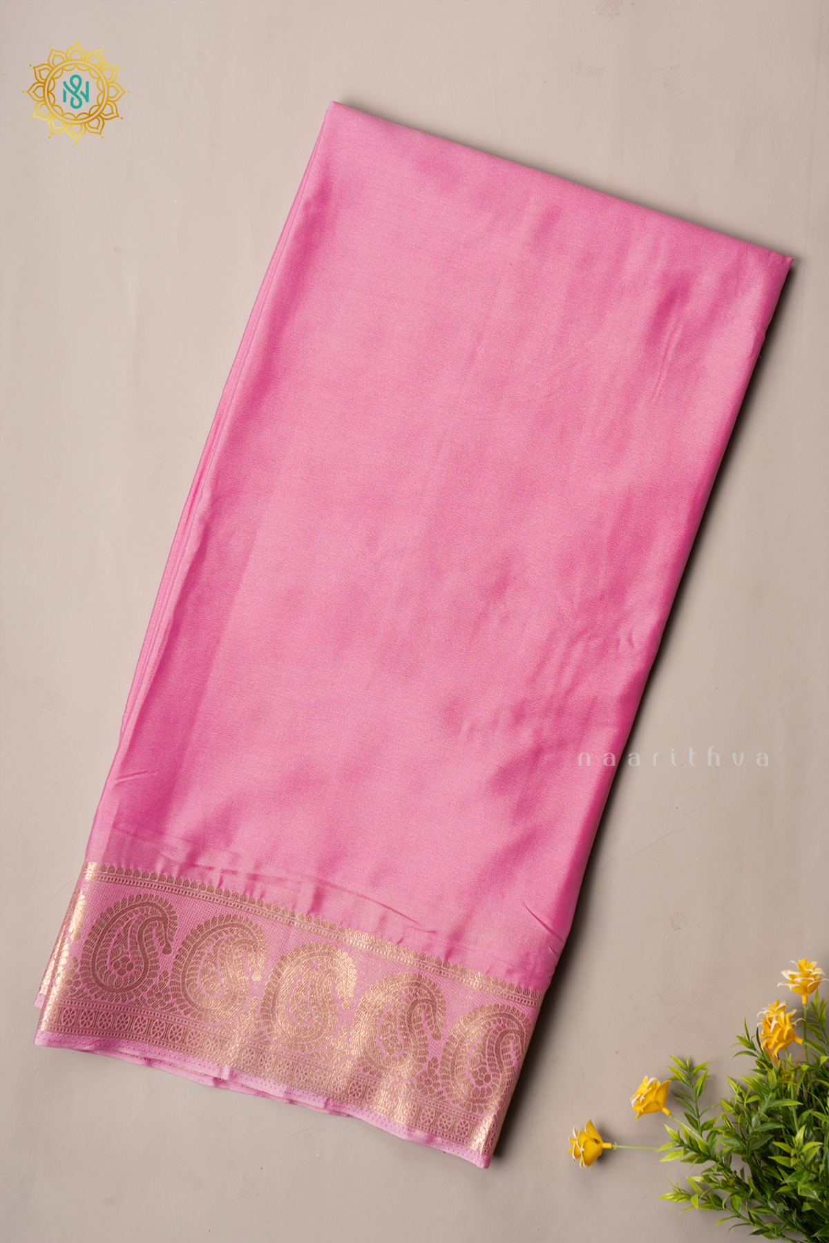 LIGHT PINK - SEMI MYSORE CREPE SILK