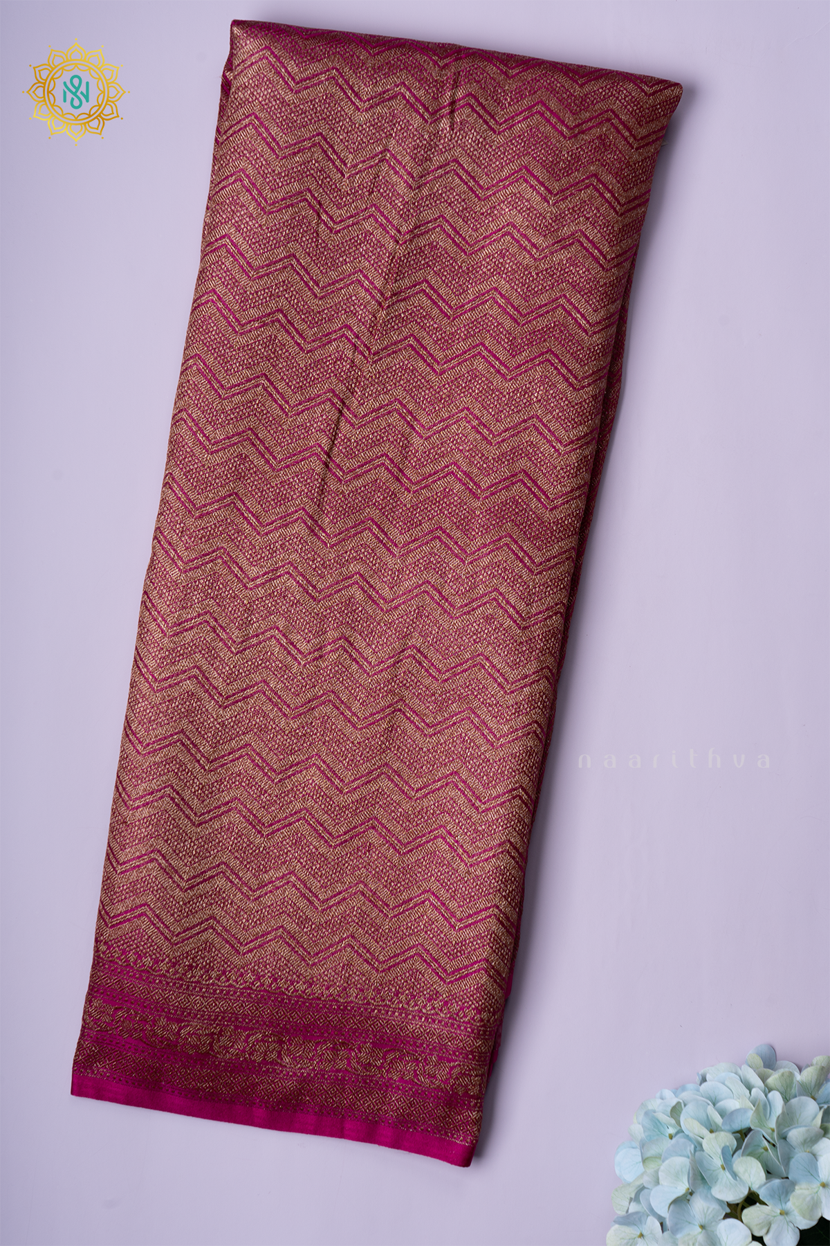 PINK - SATIN  BANARASI