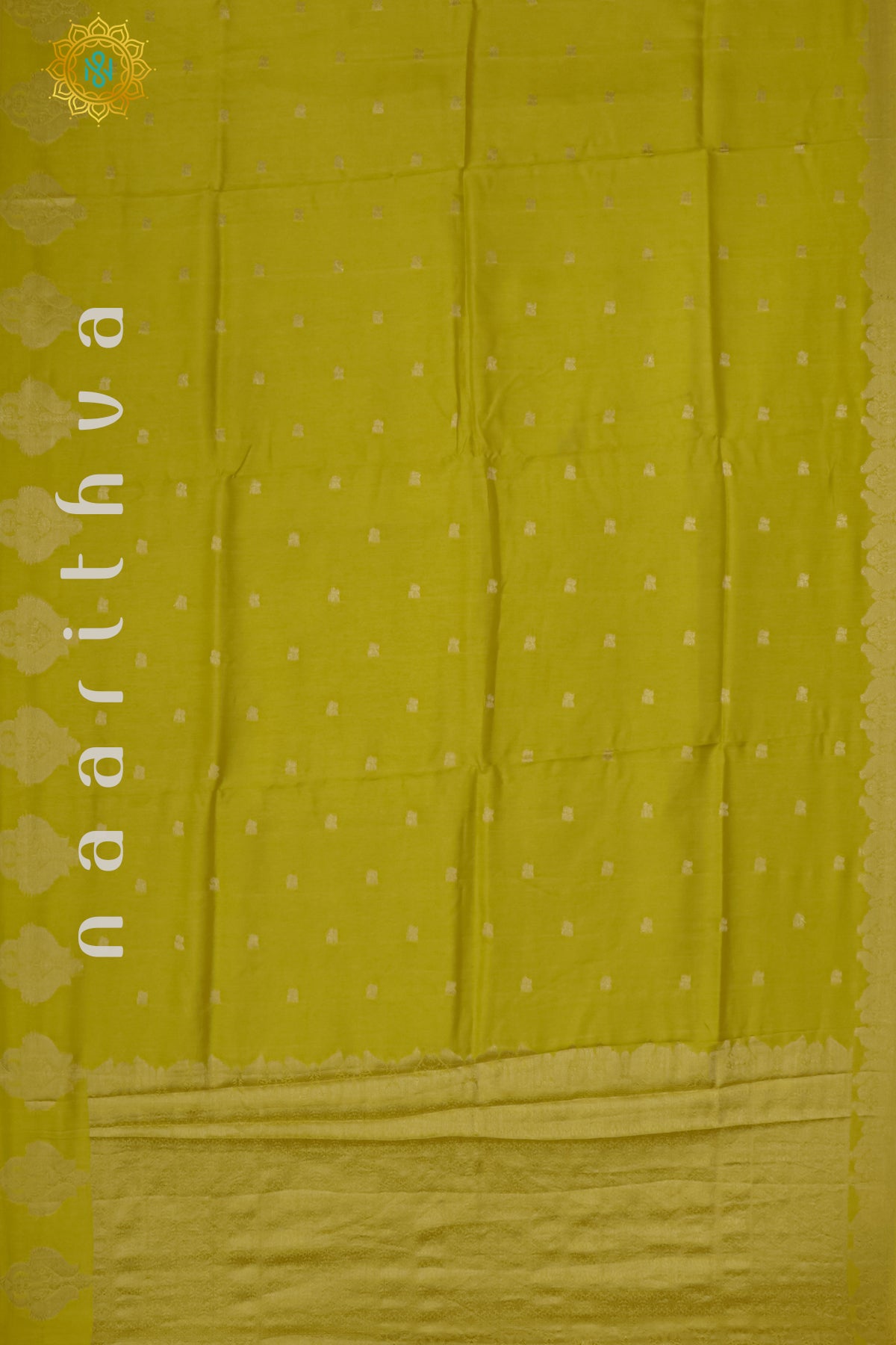 YELLOW WITH BROWN - DOLA SILK