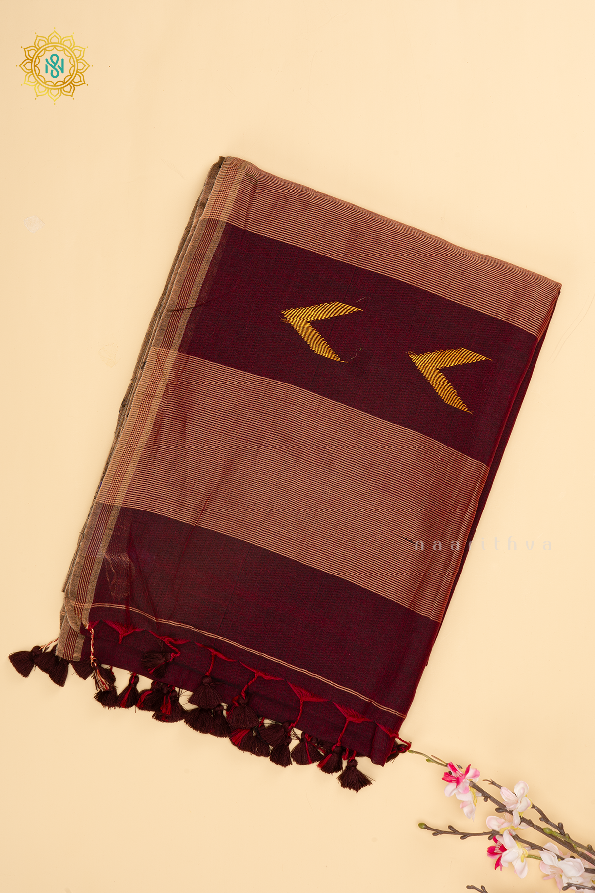 DEEP WINE -  MUL COTTON SAREE