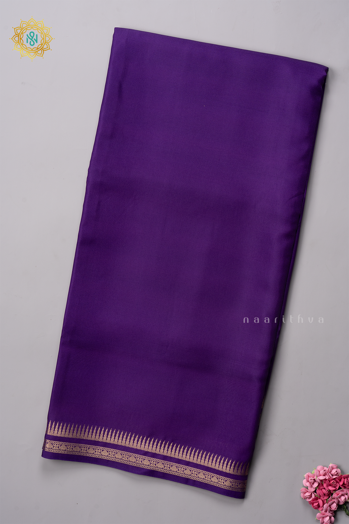 PURPLE - SEMI MYSORE CREPE SILK