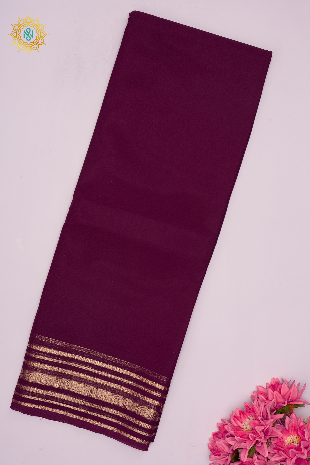 WINE - SEMI MYSORE CREPE SILK