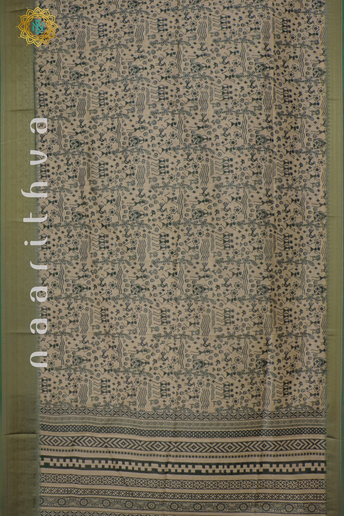 GREEN - CHANDERI SILK COTTON