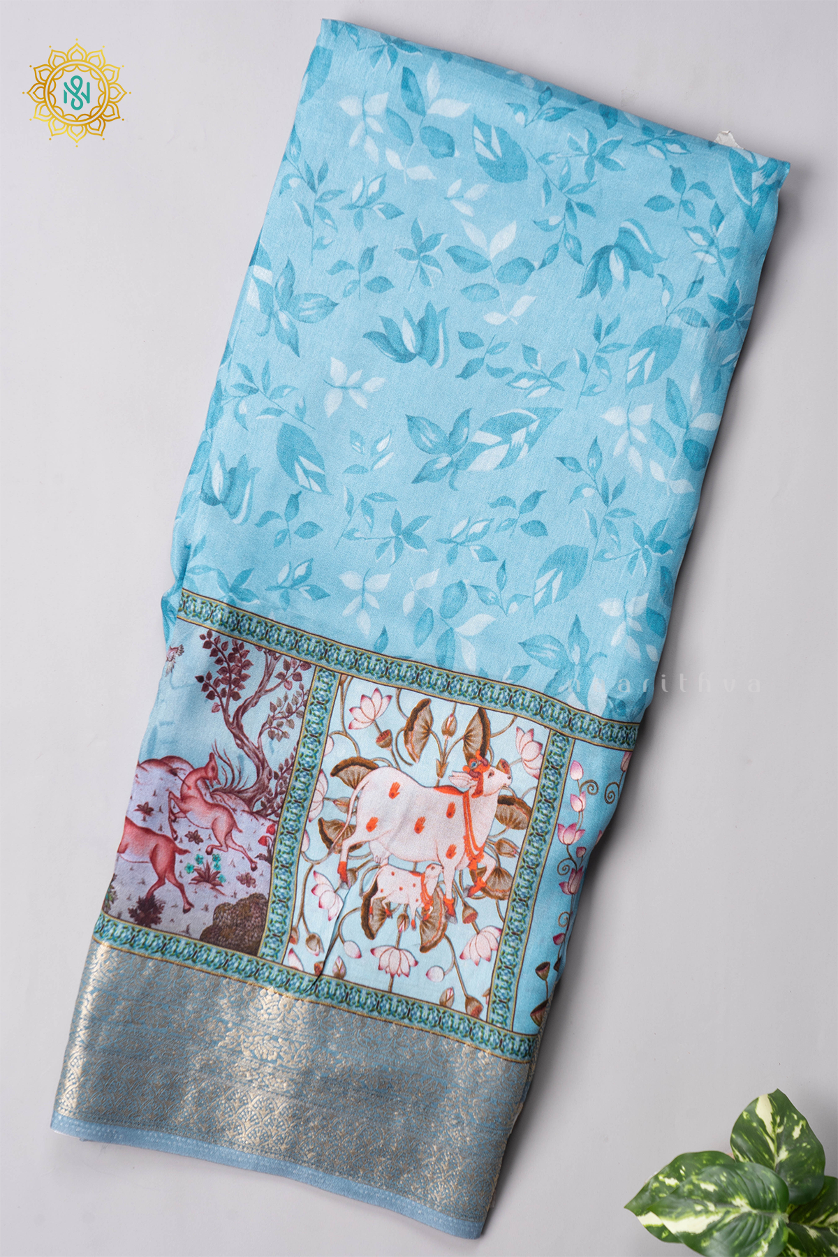 SKY BLUE - SEMI CREPE SILK