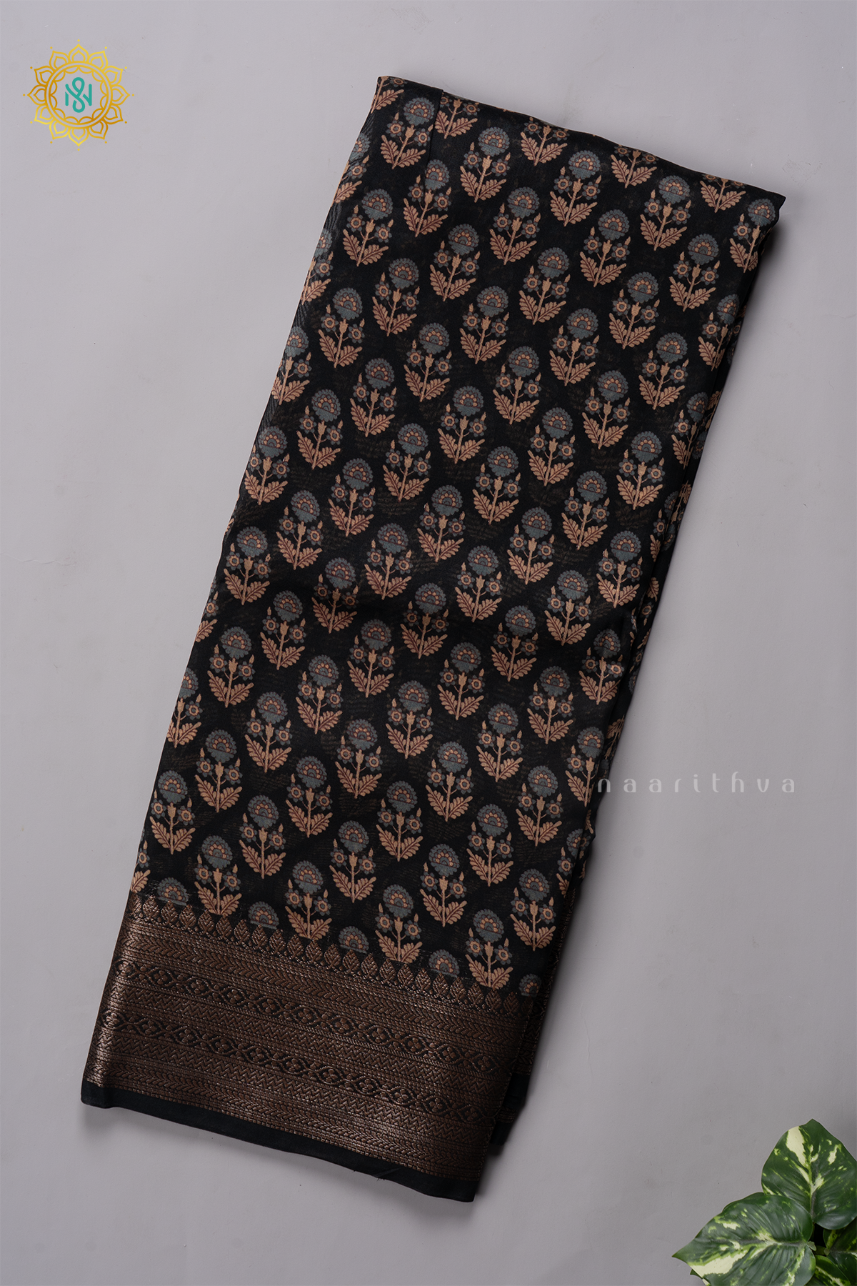 BLACK - CHANDERI SILK COTTON