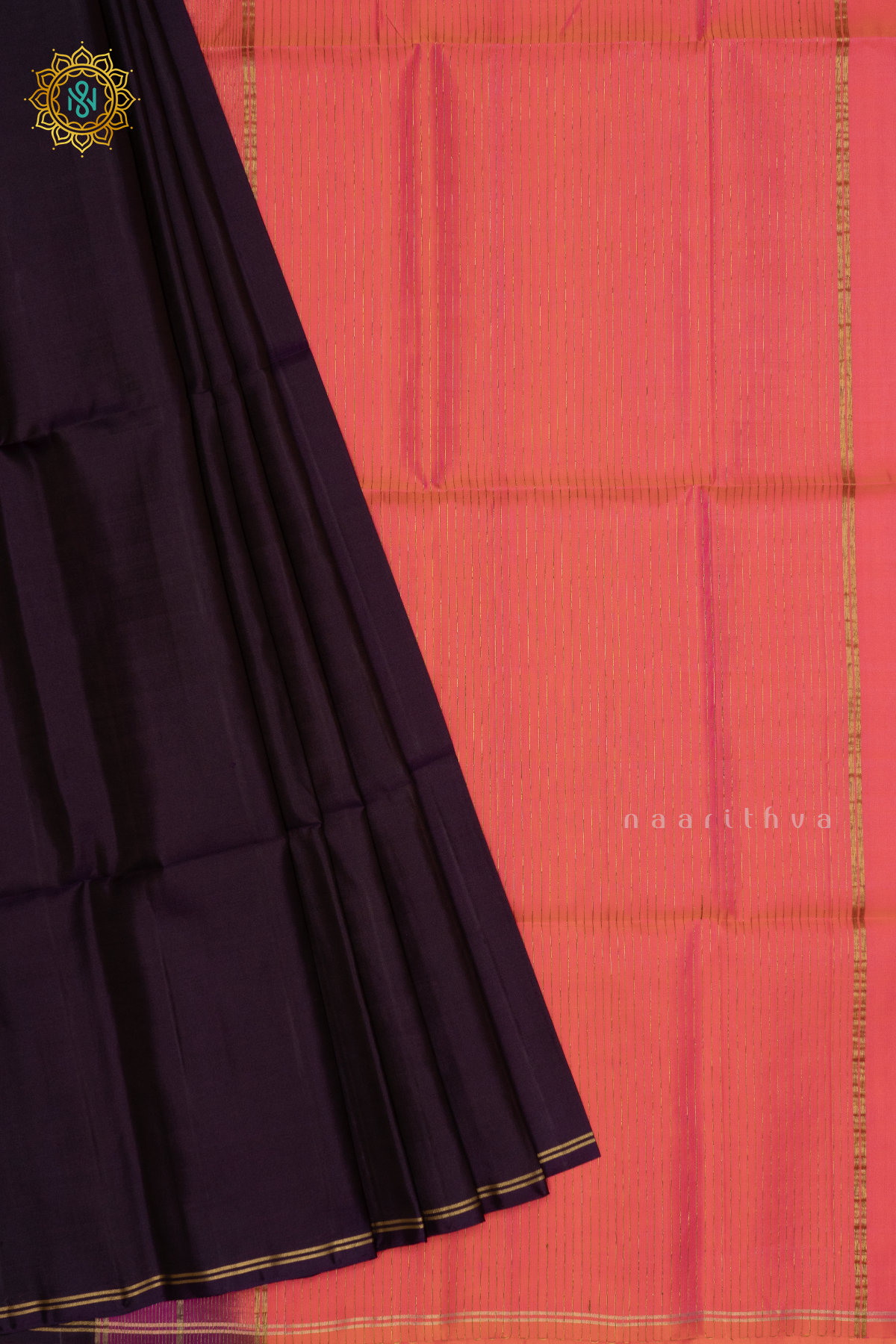 PURPLE WITH DUAL SHADE OF PINK - PURE KANJIAVARAM SOFT SILK