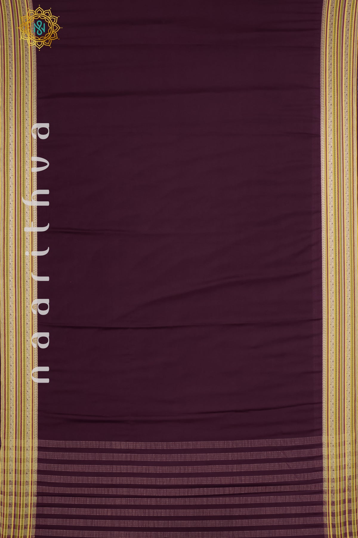 MAROON - SEMI MYSORE CREPE SILK