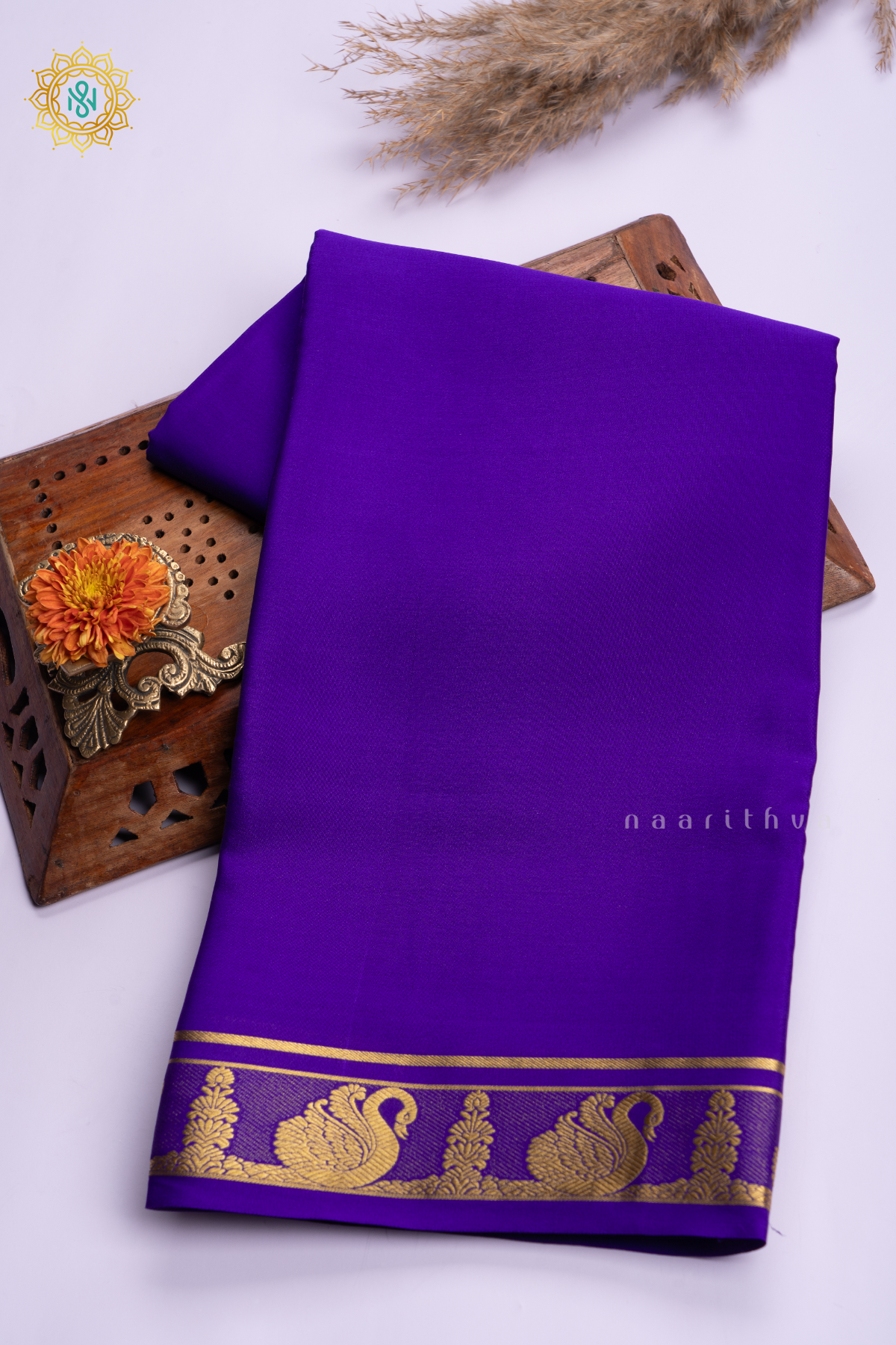 VIOLET - PURE MYSORE CREPE SILK