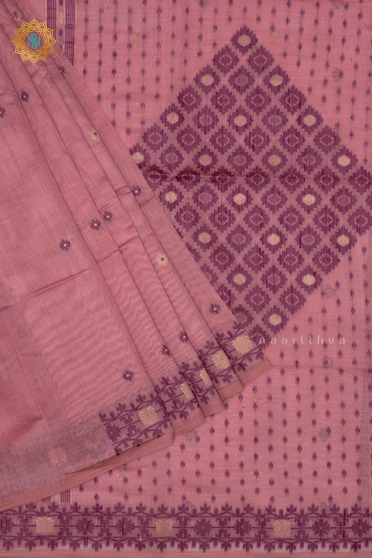 PINK WITH MAGENTA - JAMDANI COTTON SAREE