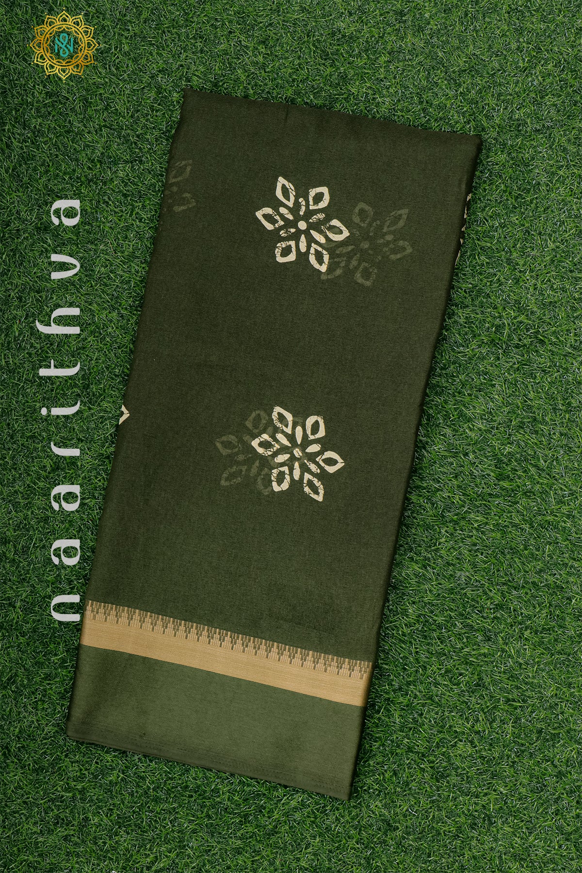 OLIVE GREEN - SEMI GEORGETTE