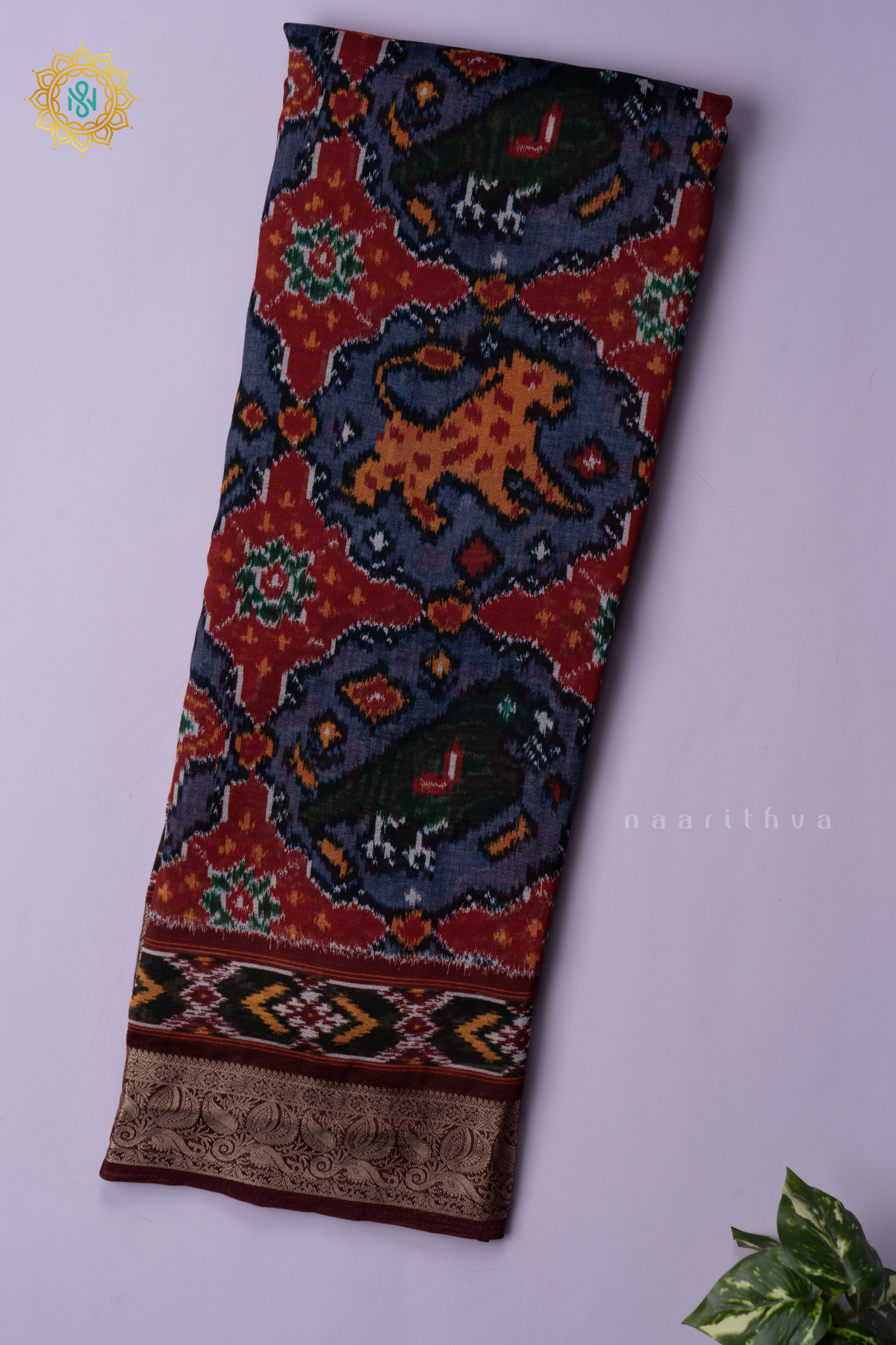 MAROON - SEMI ORGANZA CREPE