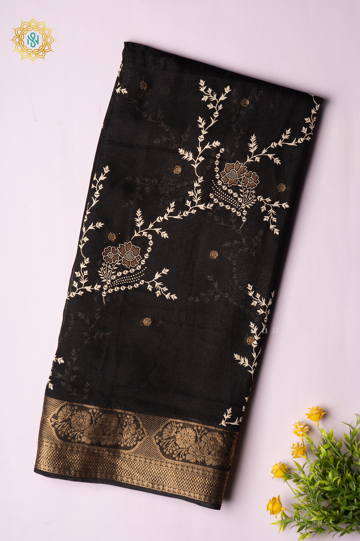 BLACK - SEMI GEORGETTE