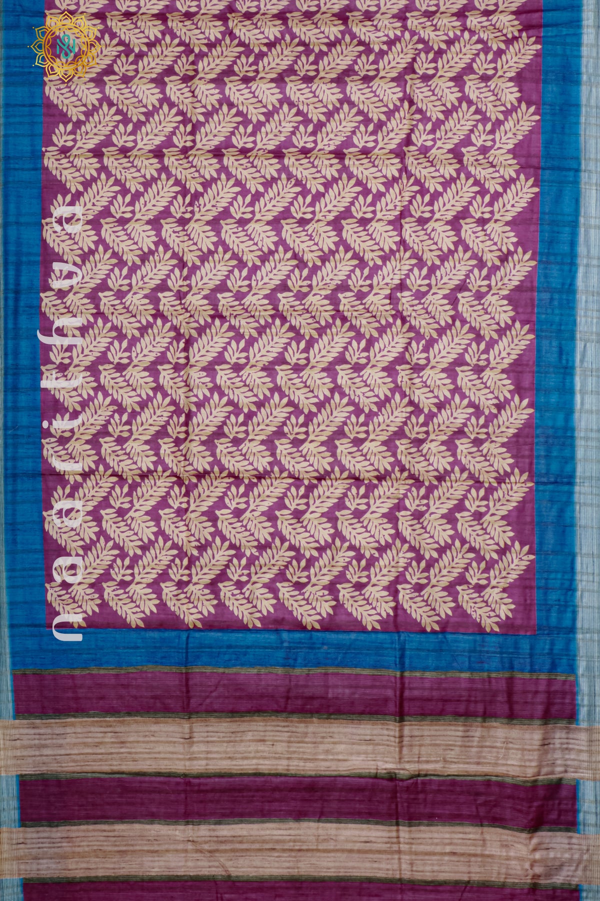 MAGENTA WITH SKY BLUE - KOTHA TUSSAR