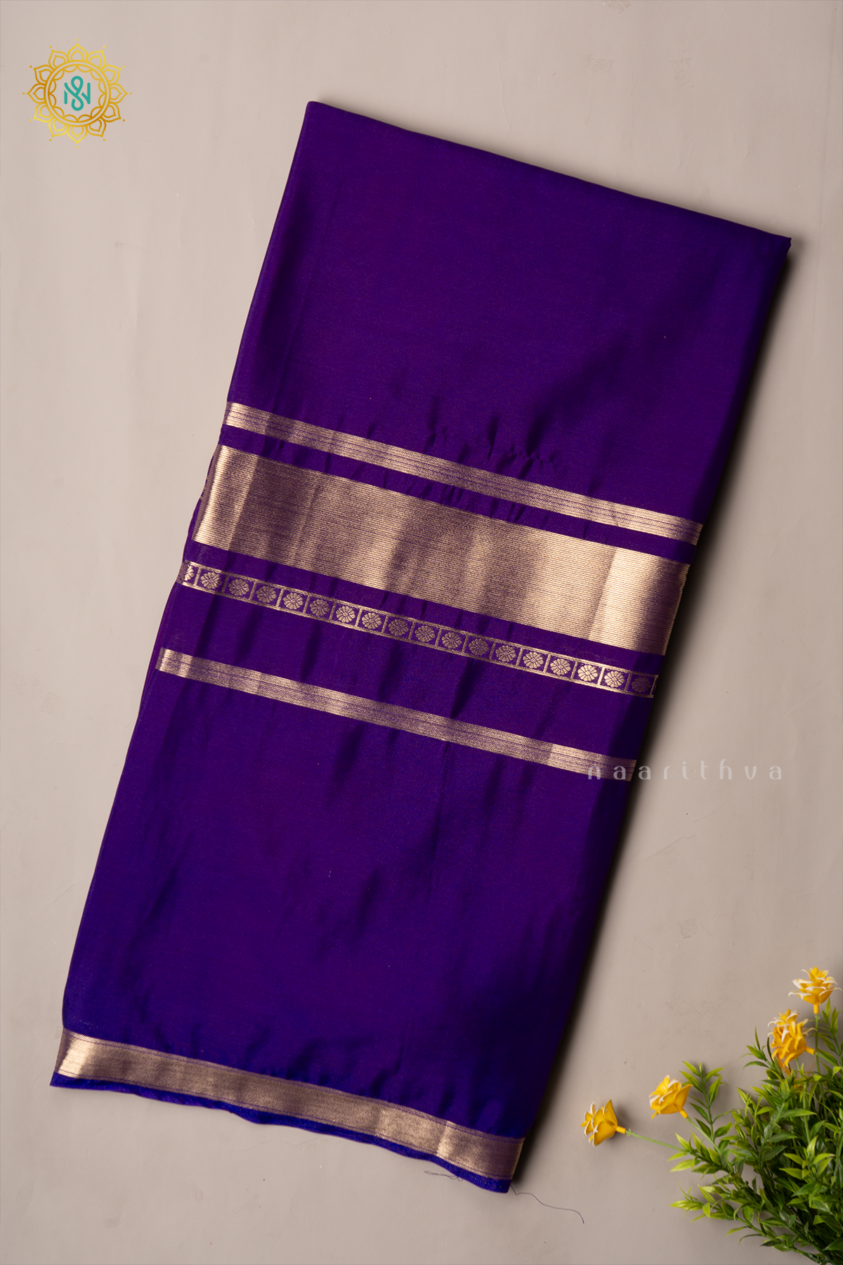PURPLE - SEMI MYSORE CREPE SILK