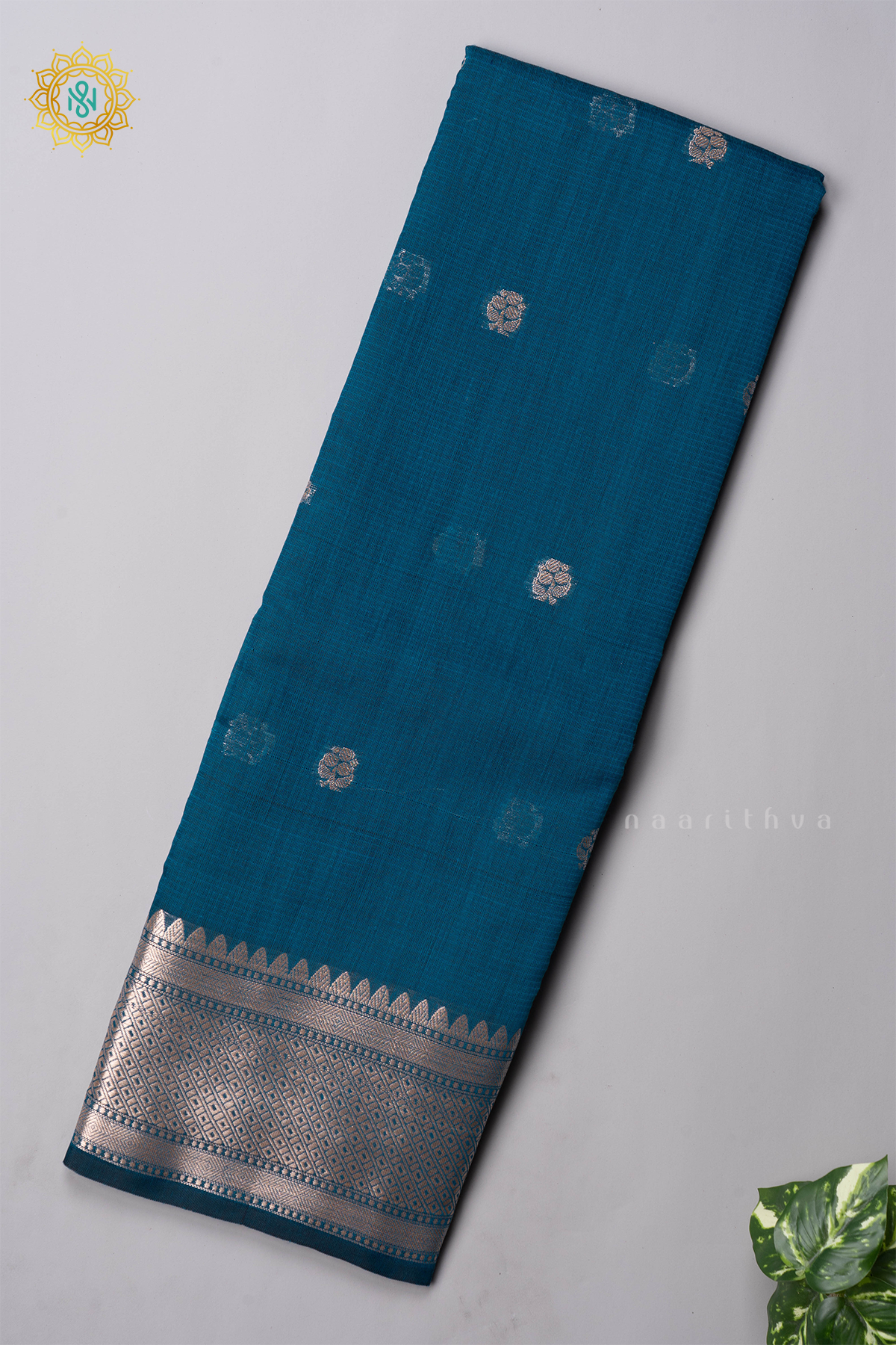 TEAL BLUE - SILK COTTON